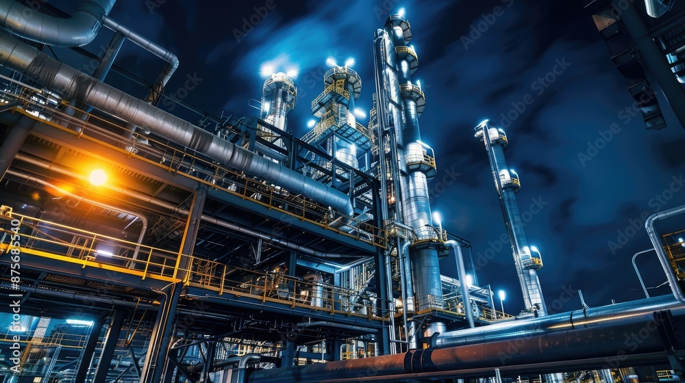 Fototapeta premium European industrial sector adopting digital tools for productivity