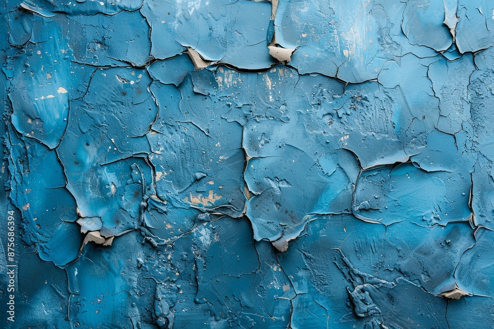 Blue textured concrete background created with Generative AI Blue textured concrete background created with Generative AI
