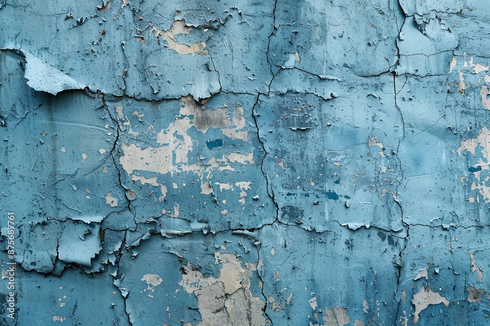 Blue textured concrete background created with Generative AI Blue textured concrete background created with Generative AI