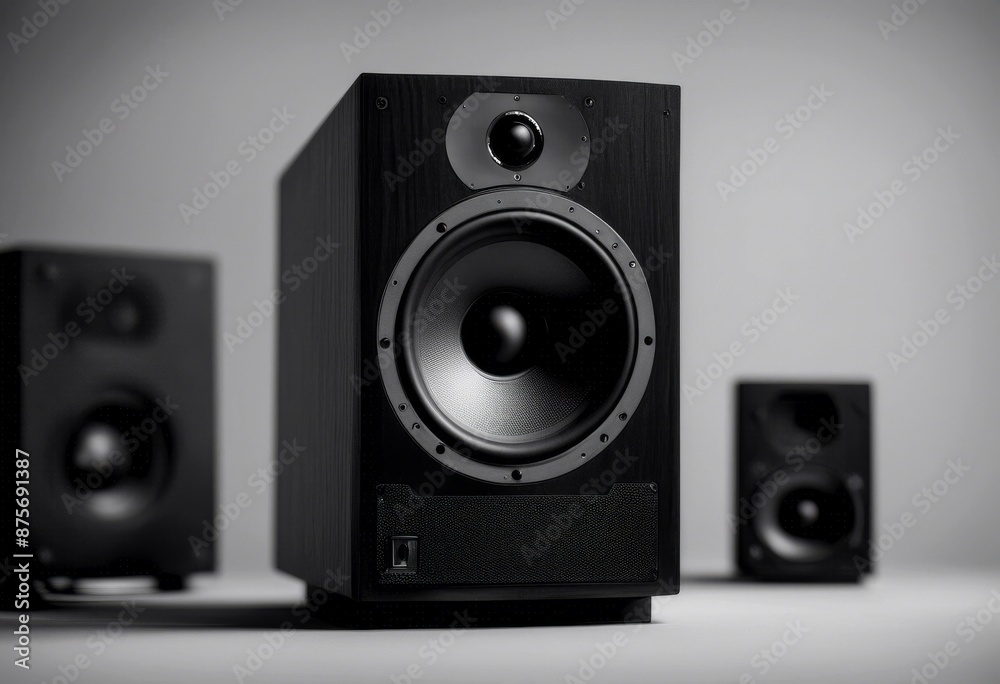 bookshelf black background speaker a new isolated sound music system loudspeaker white stereo audio bookshelf black background speaker a new isolated sound music system loudspeaker white stereo audio
