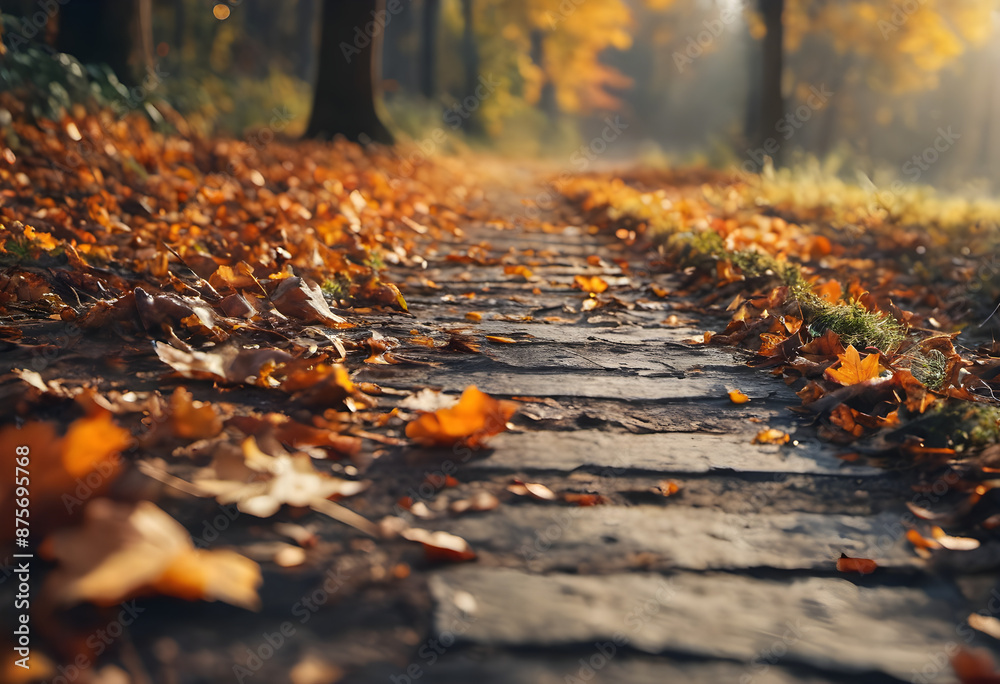 Obraz premium Autumn forest scenery 