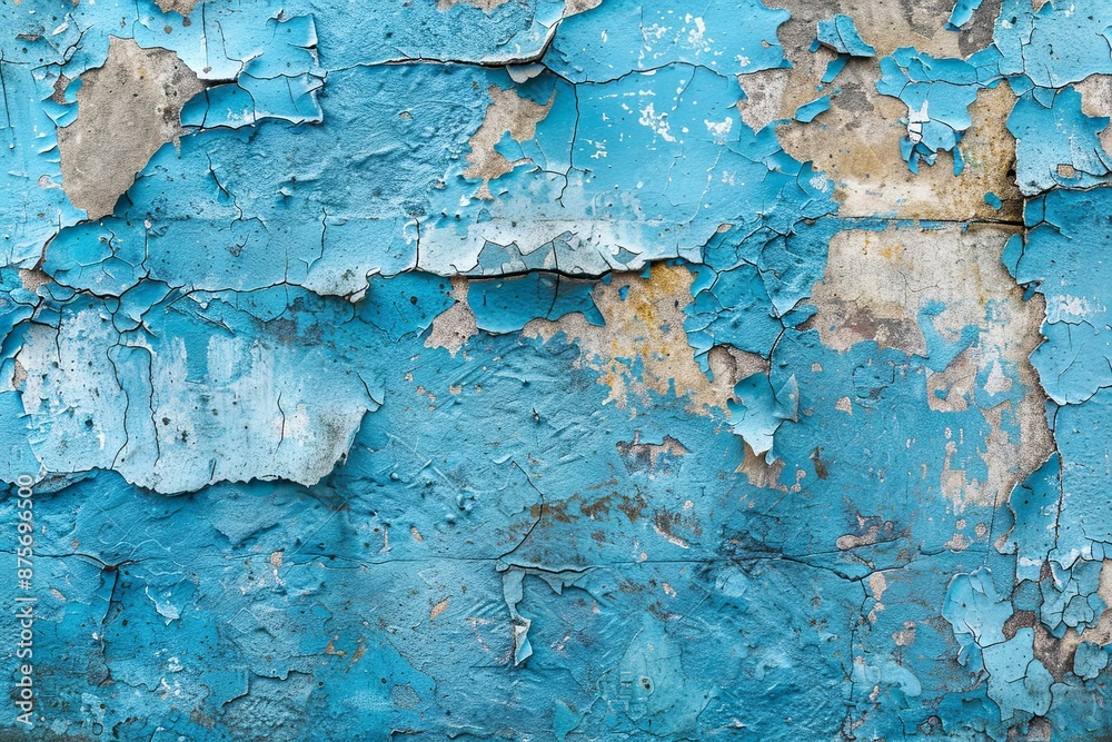 Obraz premium Blue textured concrete background created with Generative AI