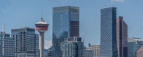 View of Downtown Calgary City Skyline Cityscape