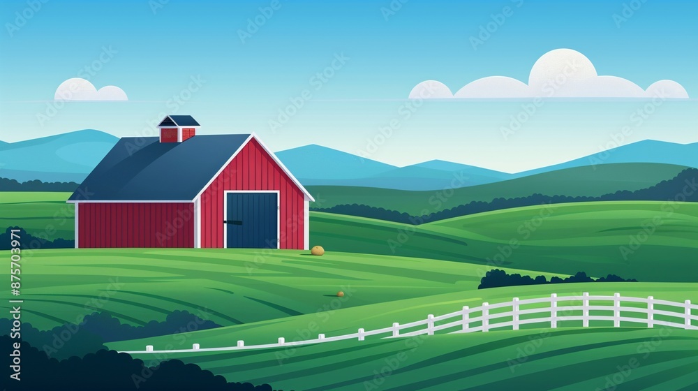Farm data analytics, interpreting agricultural data, flat design illustration Farm data analytics, interpreting agricultural data, flat design illustration