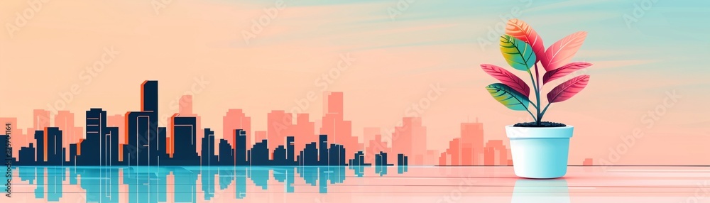 Vertical farming infrastructure, building and facilities, flat design illustration Vertical farming infrastructure, building and facilities, flat design illustration