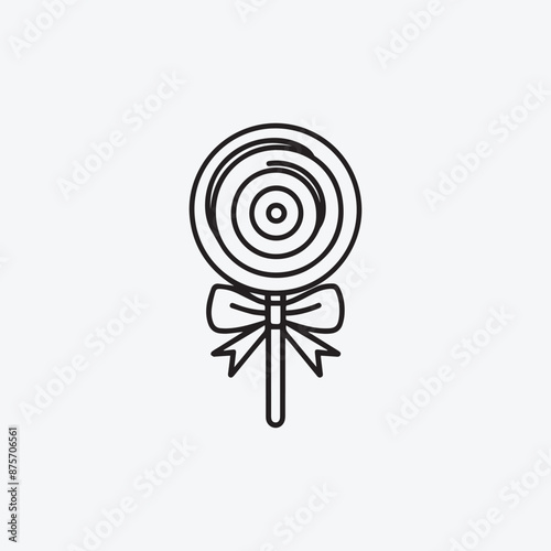 Candies icon in vector. Illustration, Lollipop on a stick. Sweets for children. Hand Drawn Lollipop stock vector, Lollipop Cartoon eps Vectors