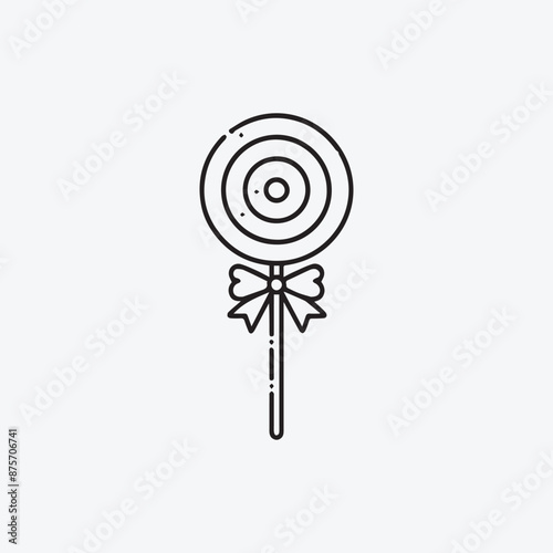 Candies icon in vector. Illustration, Lollipop on a stick. Sweets for children. Hand Drawn Lollipop stock vector, Lollipop Cartoon eps Vectors