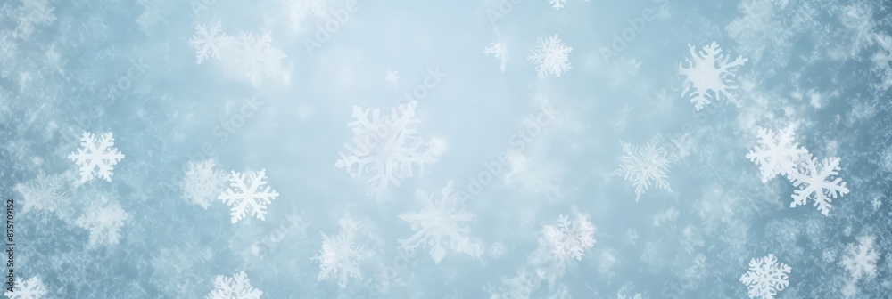 Wintery Snowflake Background