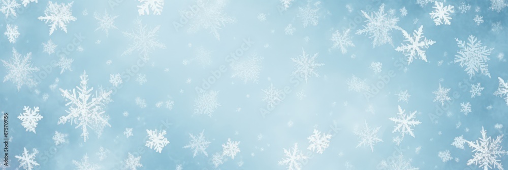 Winter Wonderland: Abstract Snowflake Background Winter Wonderland: Abstract Snowflake Background