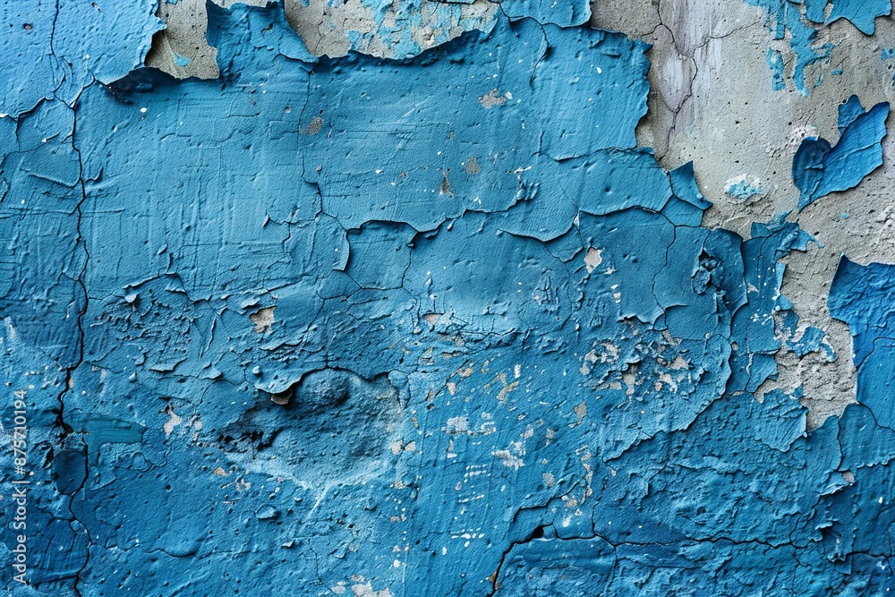 Blue textured concrete background created with Generative AI Blue textured concrete background created with Generative AI