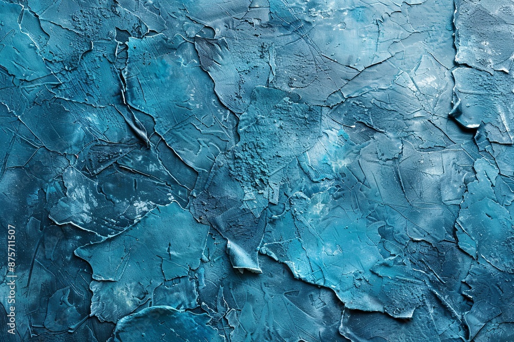 Blue textured concrete background created with Generative AI Blue textured concrete background created with Generative AI