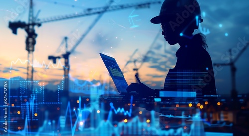 Digital Construction The Future of Building Digital Blueprint Building Technology Smart Innovation Blueprint