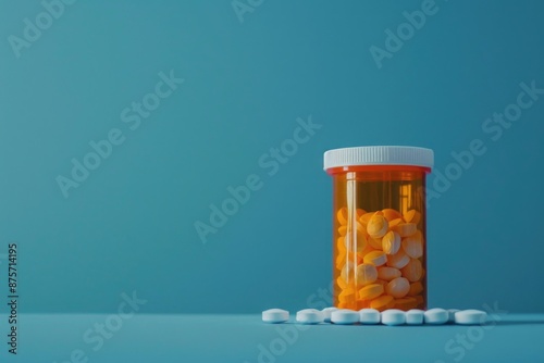 Pill bottle on table