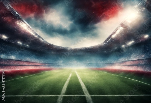 match vs blue players zones texture bannergrunge background stadium red two field team separation stylematch grass grand battle illustration abstract batsman center cloud colours photo