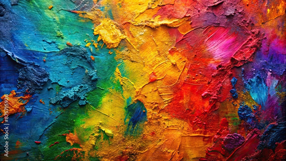 Abstract vibrant painting with a rough and colorful texture , art, painting, abstract, vibrant, colorful, multicolored Abstract vibrant painting with a rough and colorful texture , art, painting, abstract, vibrant, colorful, multicolored