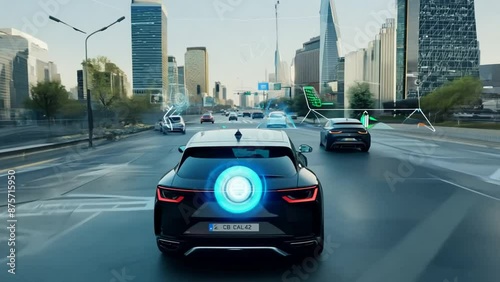 Autonomous Car Sensor System in City Traffic Generative AI