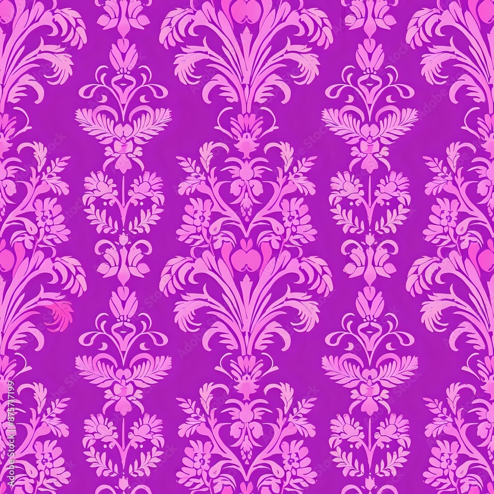 Delicate Floral Grid Pattern in Realistic Style Delicate Floral Grid Pattern in Realistic Style
