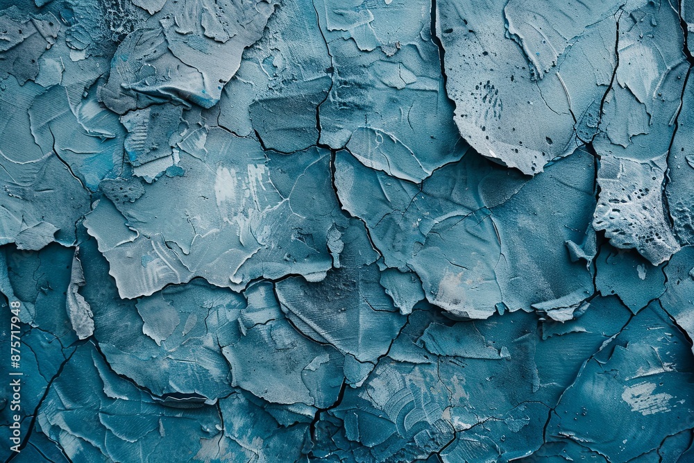 Blue textured concrete background created with Generative AI Blue textured concrete background created with Generative AI