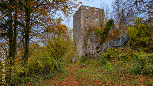 Obraz na płótnie Burgruine Haichenbach im Mühlviertel w salonie
