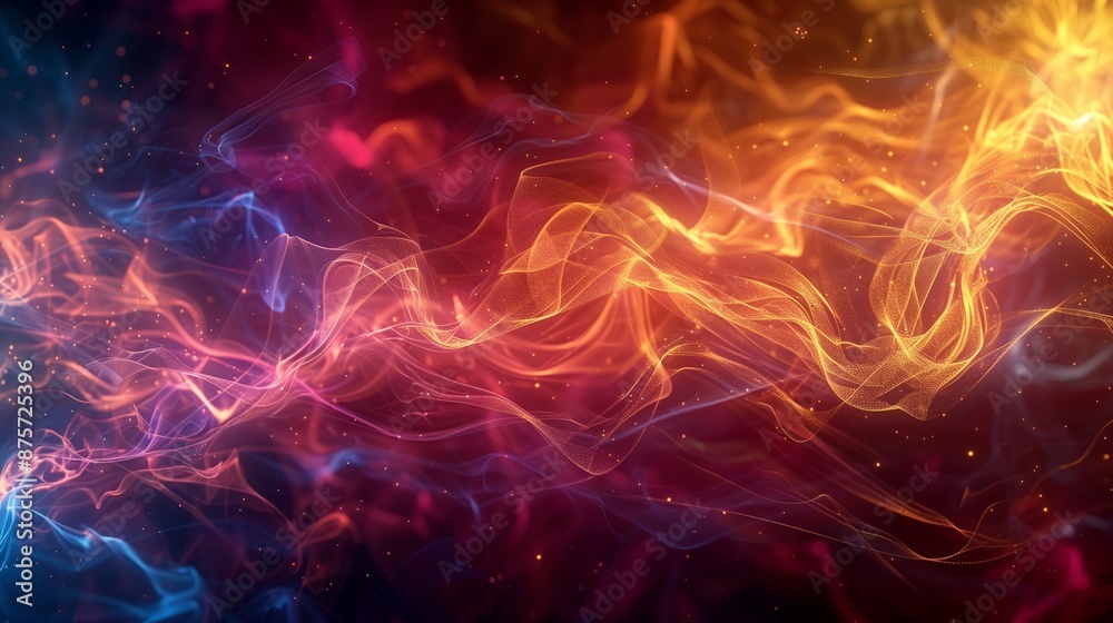 Obraz premium Abstract Background smoky blackhole dynamic