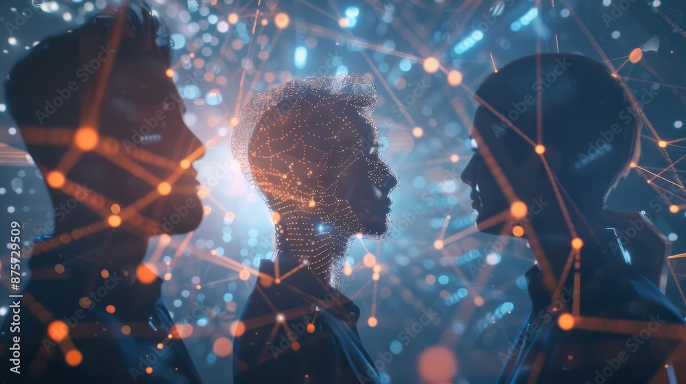 Business Team Collaborating And Problem Solving, Generative AI Business Team Collaborating And Problem Solving, Generative AI