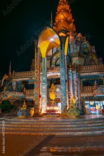 Thailand temple Wat Phra Thart Pha Sorn Kaew in the north part of Thailand with amazing big buddha statue and incredible architecture photo