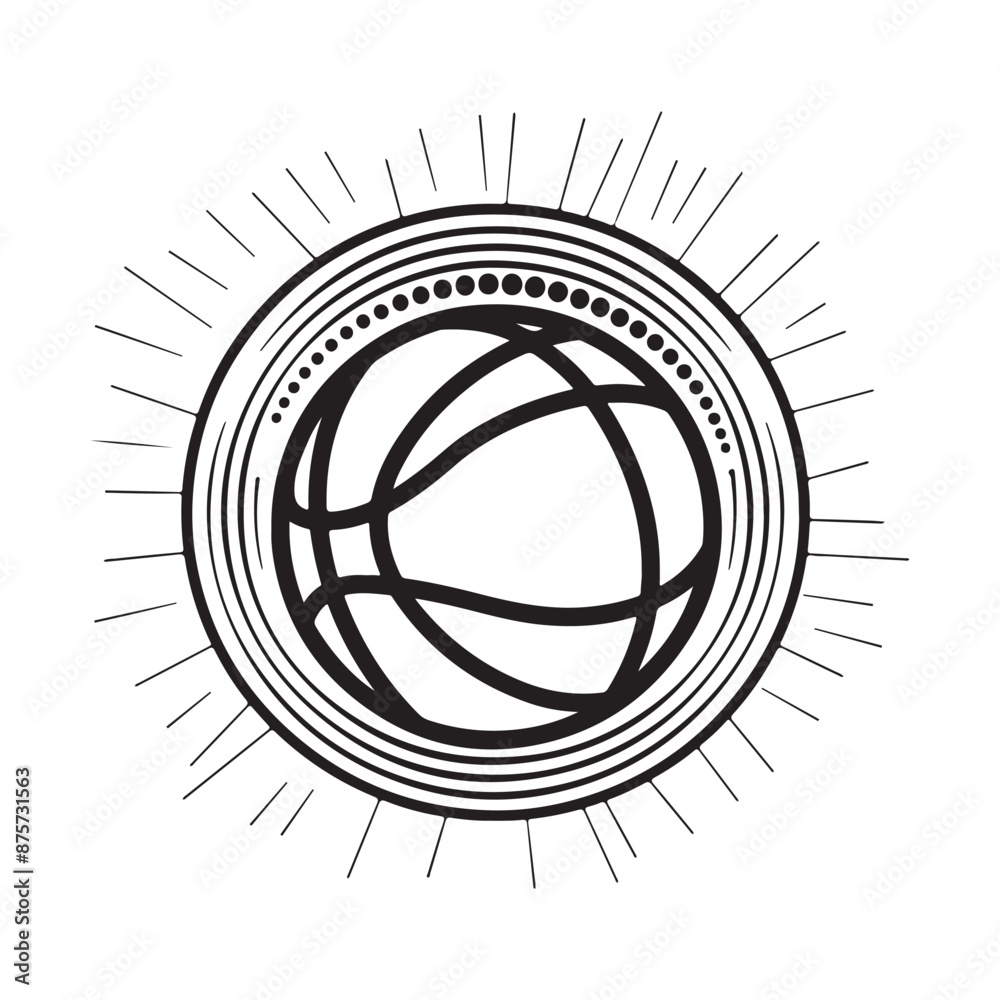 Basketball logo design template Vector Image isolated on white background Basketball logo design template Vector Image isolated on white background