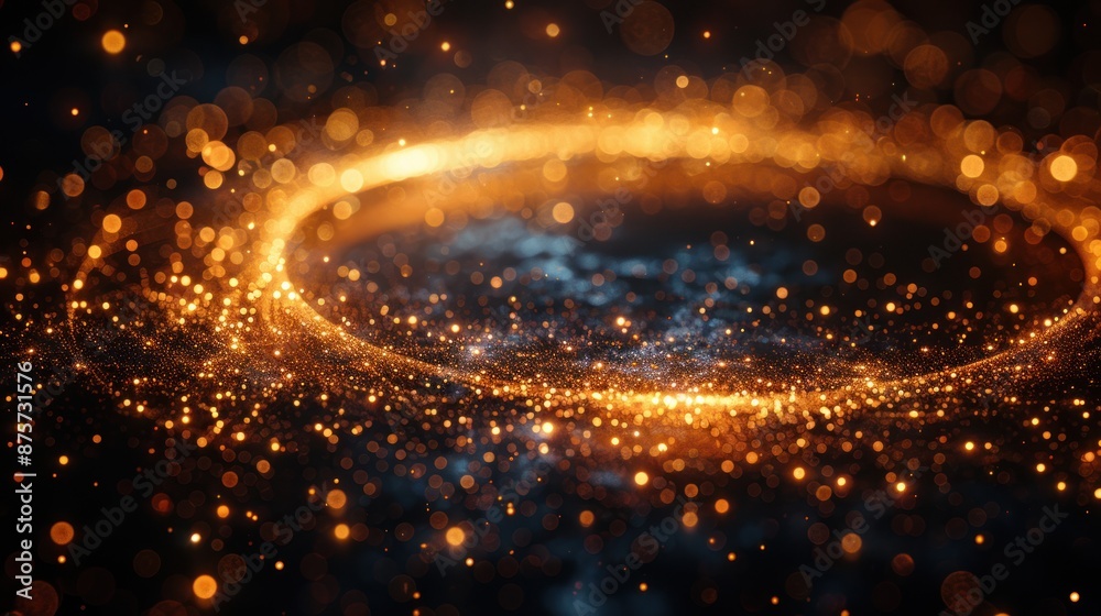 Naklejka premium Abstract Light Circle