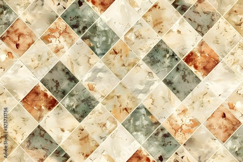 Tile texture background illustration, ceramic and grouted patterned surface.