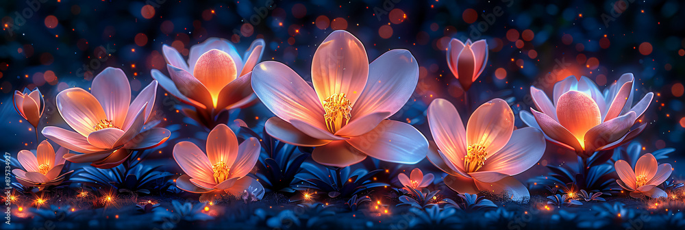 Beautiful pink flowers in full bloom, capturing the essence of spring and nature