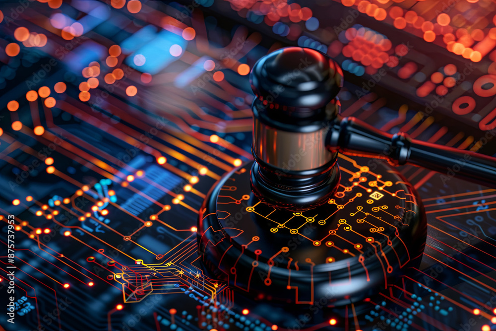 Protecting large companies in AI-related decisions: the significance of the digital court gavel. Concept of artificial intelligence, legal technology