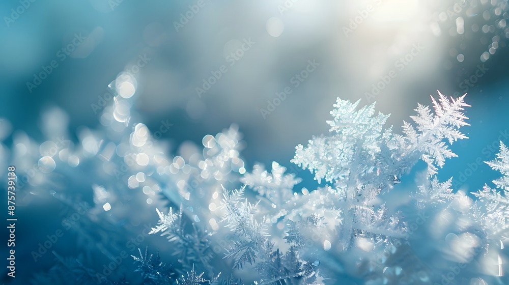 A close-up shot of frost crystals on a windowpane, showcasing their intricate patterns and the subtle interplay of light in a wintry environment. A close-up shot of frost crystals on a windowpane, showcasing their intricate patterns and the subtle interplay of light in a wintry environment.