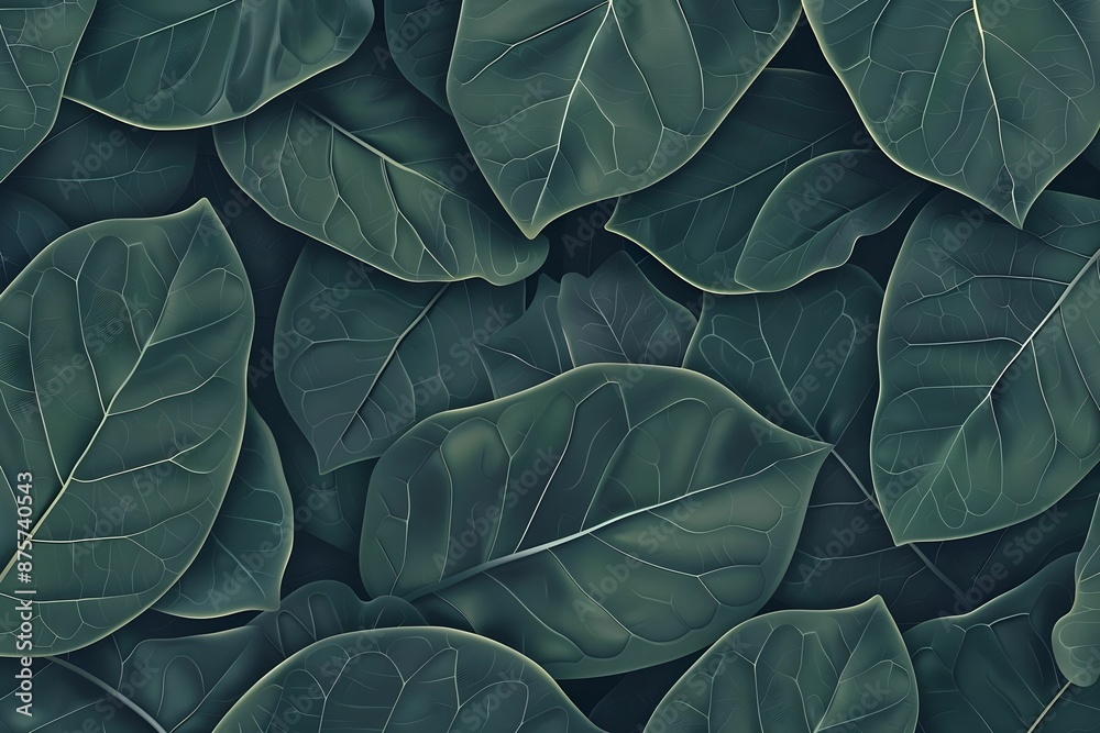 Fototapeta premium Vein texture background vector illustration, branched and natural leaf-like pattern