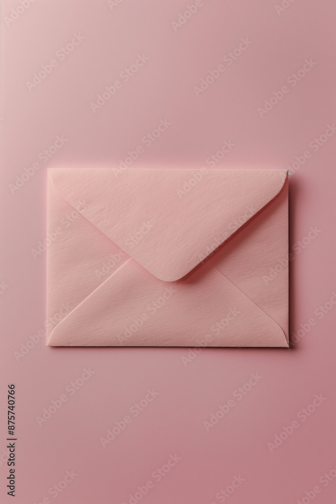 Pastel pink envelope. Message on a pink background with copy space. Mail postal letter communication. Pastel pink envelope. Message on a pink background with copy space. Mail postal letter communication.