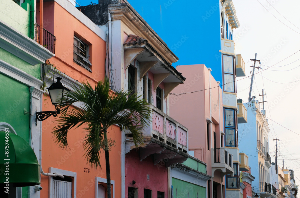 Colorful buildings in Old San Juan, Puerto Rico
