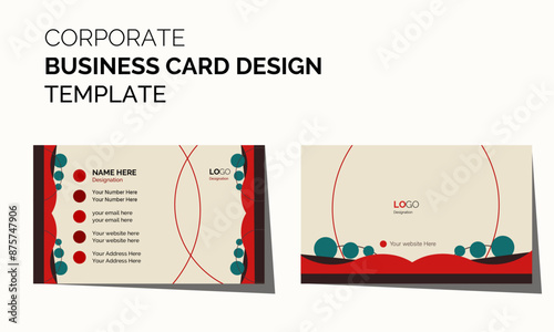  Minimal Individual colorful Business Card Layout photo