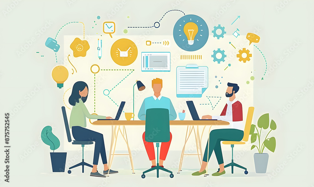 business and idea thinking concept. business and idea thinking concept.