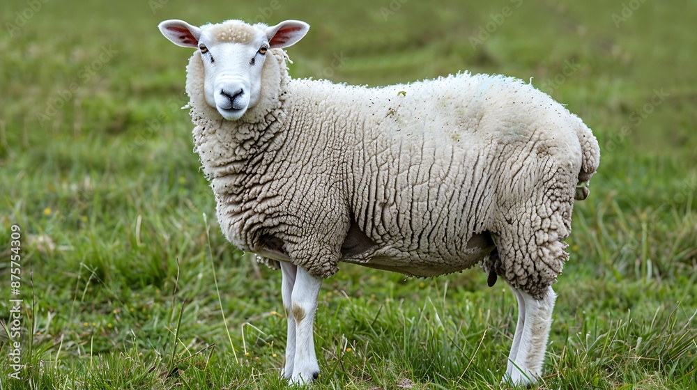Fototapeta premium Sheep on the farm domestic animal sheep