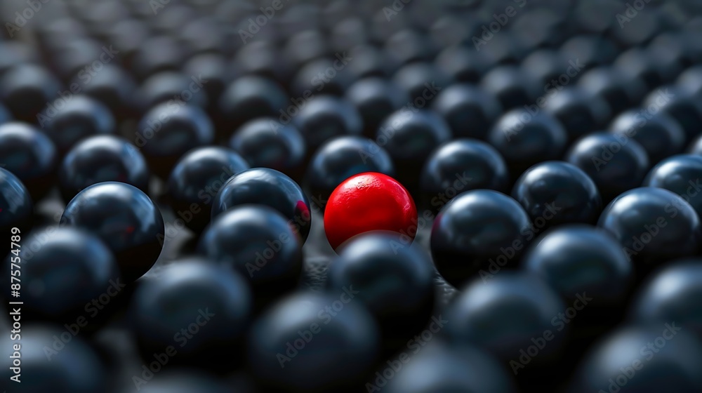 Obraz premium Standing out from the crowd and different idea concept
