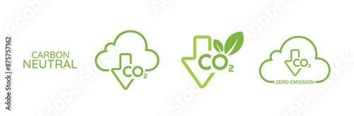 reducing CO2 emissions to stop climate change. green energy background	