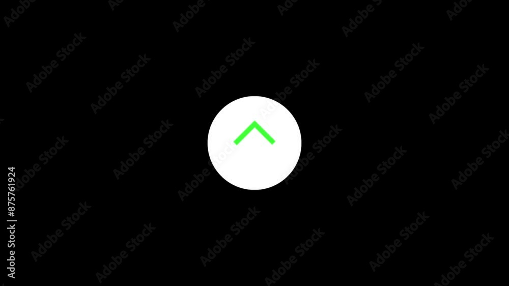 Abstract directional up icon or swipe up arrow signal animation 4k.up arrow icon animation. Abstract directional up icon or swipe up arrow signal animation 4k.up arrow icon animation.