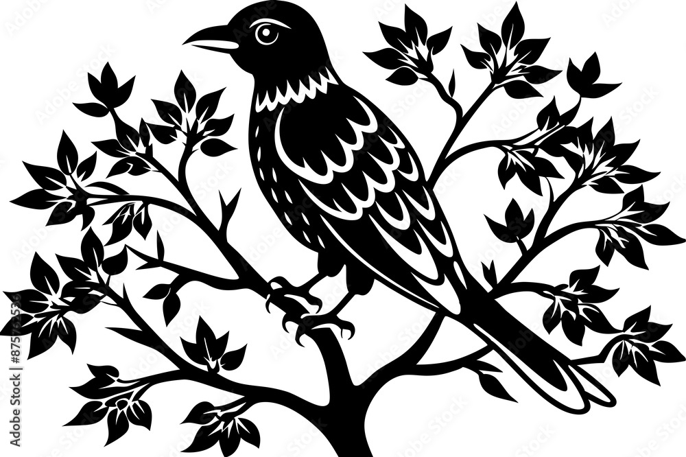 Dingo in tree icon silhouette vector art illustration Dingo in tree icon silhouette vector art illustration