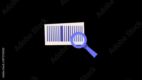 tracking online animation with looping , 4k resolution, and Alpha Channel. flat illustration hand drawn style