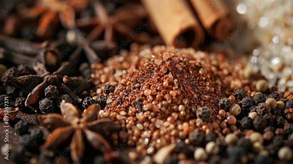 French cuisine. A traditional French blend of four spices. French cuisine. A traditional French blend of four spices.