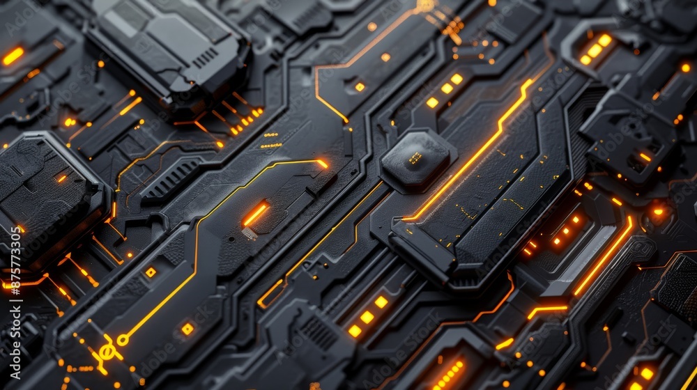 Futuristic Glowing Circuitry Futuristic Glowing Circuitry