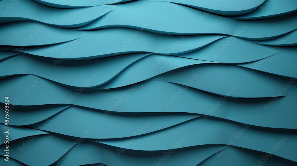 Obraz premium Stunning 3D rendering of abstract light blue texture wallpaper.