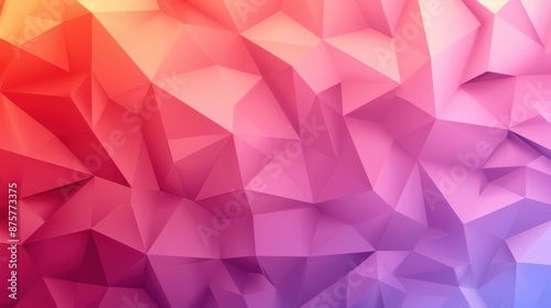 Abstract mosaic gradient background with triangle elements.