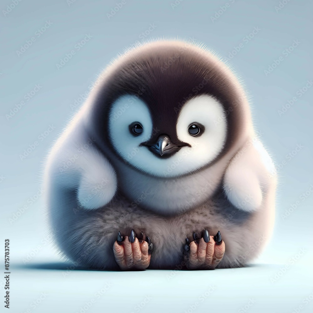 a penguin with a penguin on its feet a penguin with a penguin on its feet