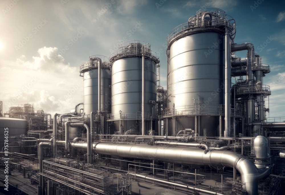 energy concept hydrogen tanks plant photo pipes large steel wide imagined angle h2 power clean fuel industrial technology gas industry chemical tank energy concept hydrogen tanks plant photo pipes large steel wide imagined angle h2 power clean fuel industrial technology gas industry chemical tank