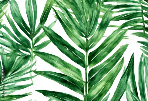 wallpaper background coconut treebranch decoration card path illustration painted clipping white pattern leaf botanical brush green watercolor advertising leave bright painting delicate olated hand